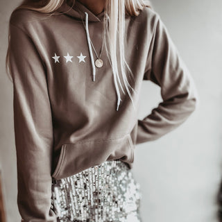 Taupe three star hoody