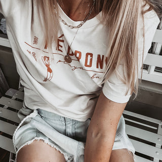 Negroni playa & bar vintage white boyfriend tee *new*