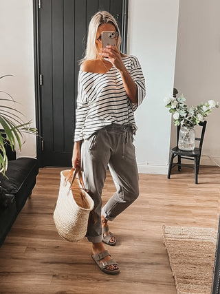 Washed GREY Supreme jogger jeans