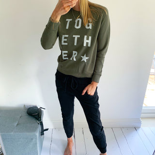 Khaki TOGETHER sweatshirt *raising money for NHS charities together*