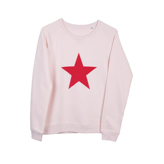 Red star pink sweatshirt