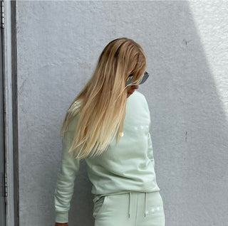 Light mint three stars sweatshirt *SALE* NOW 75% OFF!!!!!