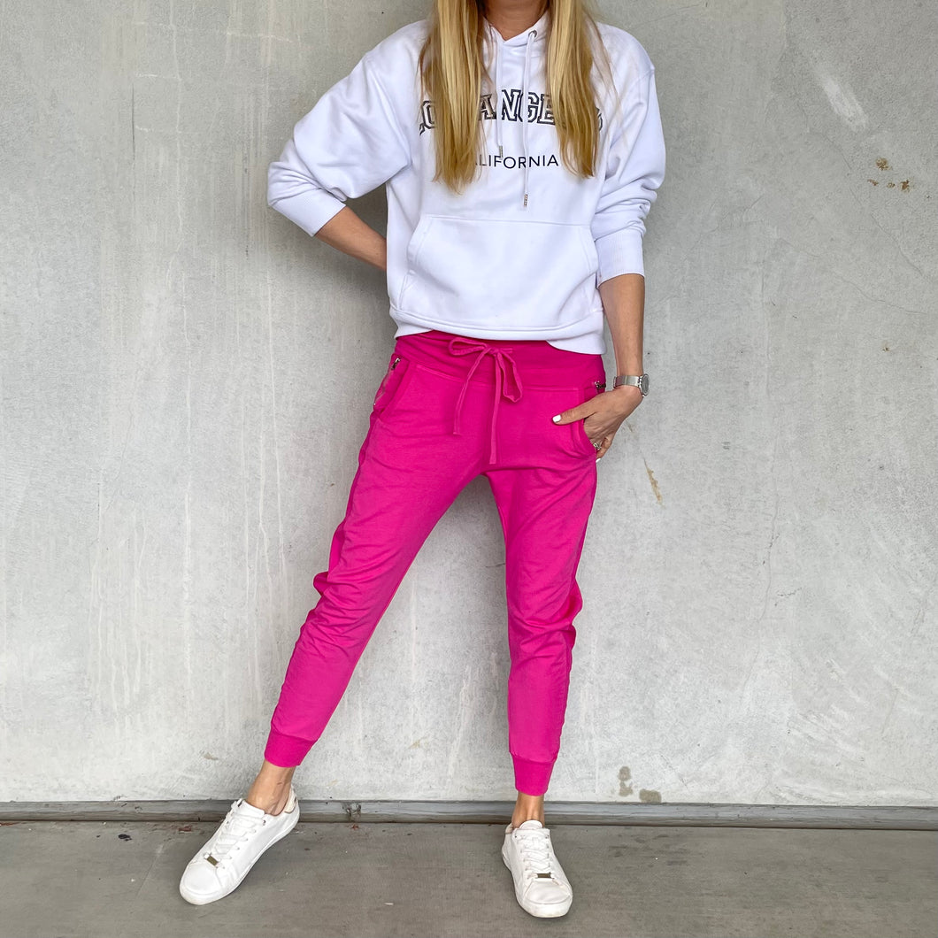Hot pink ULTIMATE joggers SALE Lucy Dodwell