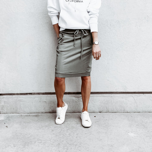 Light khaki ULTIMATE jogger skirt