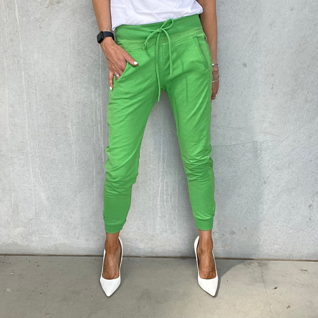 Lime green jogger pants shop