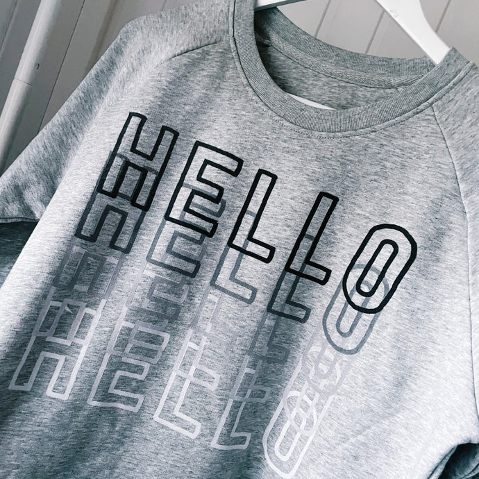 SAMPLE Grey hello sweatshirt