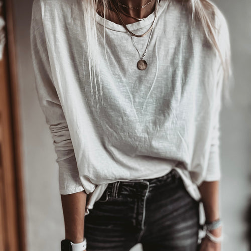 THE PERFECT WHITE LONG SLEEVED TEE *new*