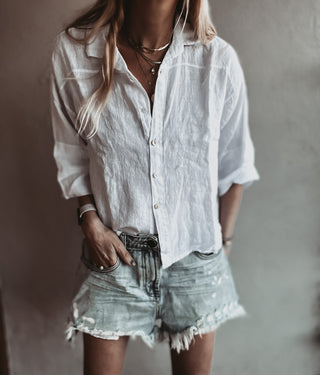 Kos linen white shirt