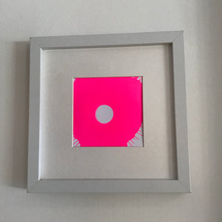 Neon pink circle splatter