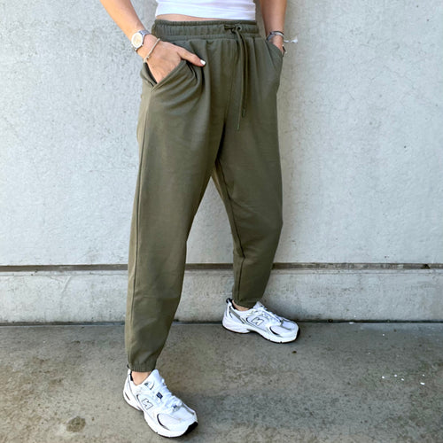 COLLEGE super slouchy khaki joggers *NEW*