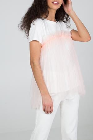 Organza pink vest tee *sample*
