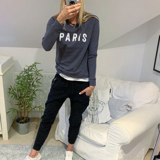 Charcoal PARIS sweatshirt