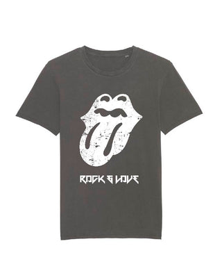 Rolling Stones tongue vintage black tee *boyfriend fit*