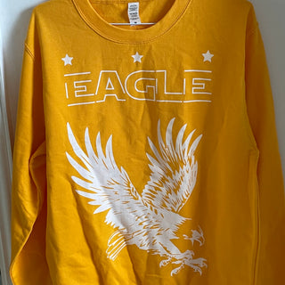 Burnt yellow eagle sweatshirt (size 14)