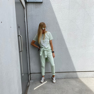 Light mint Eagle tee *boyfriend fit*
