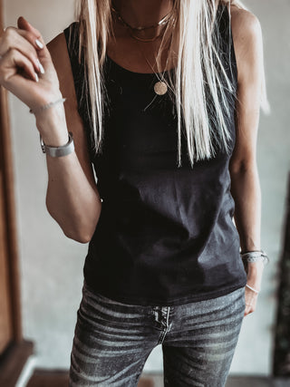 The perfect BLACK vest top! (Fab for layering over too!)
