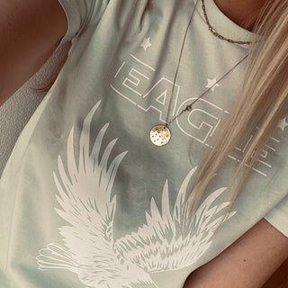 Light mint Eagle tee *boyfriend fit*