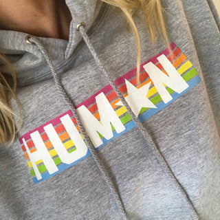 Rainbow human hoody (m)
