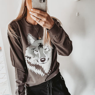 Wolf sweatshirt  (uk 12-14)