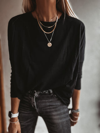 THE PERFECT BLACK LONG SLEEVED TEE *new*