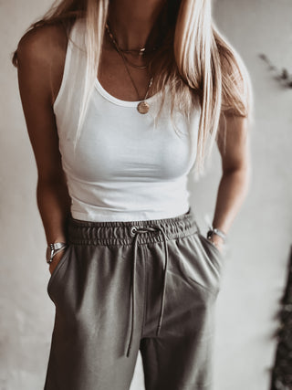 White Crop tank top *NEW*