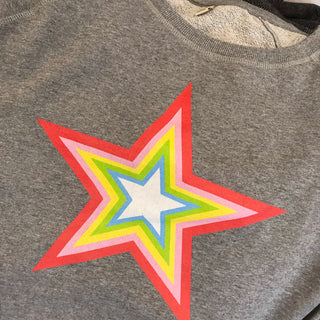 Rainbow star sweatshirt (M)