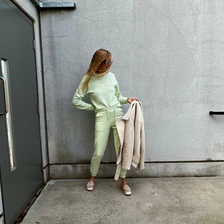 Light mint three stars sweatshirt *SALE* NOW 75% OFF!!!!!