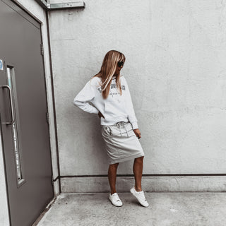 Light grey ULTIMATE jogger skirt