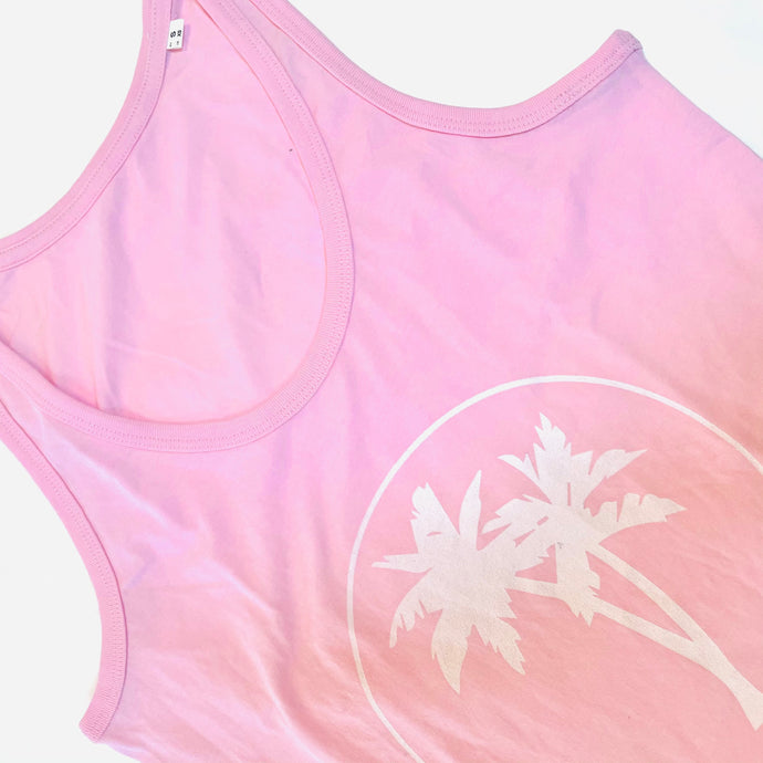Pink palm tree vest sample (s)