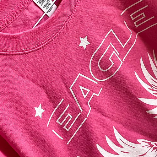 Neon pink eagle sweatshirt (size 16)