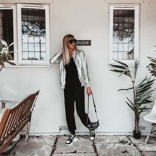 Short sleeved BLACK jumpsuit