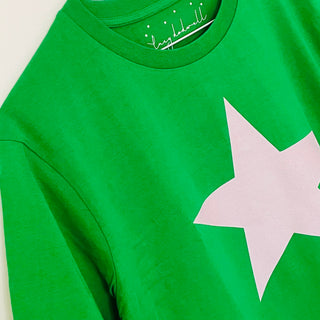 Green pink star tee SALE* size 12