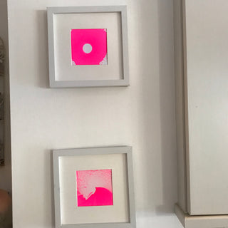 Double pink splatter
