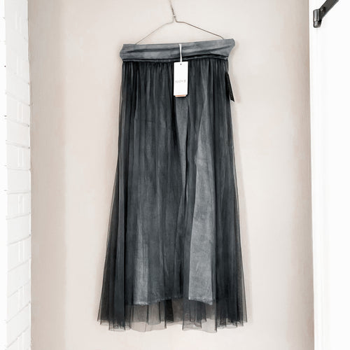 Paris TULLE skirt - charcoal grey