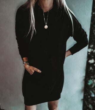 Jetset BLACK hoody dress