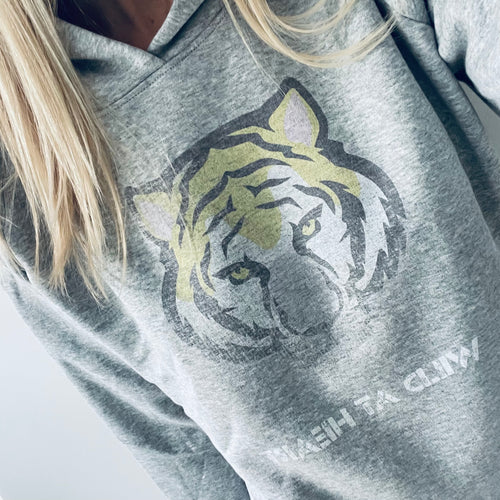 Grey lion hoody (large)