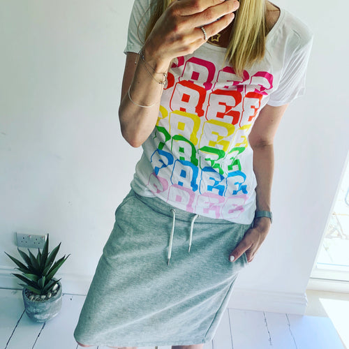 Rainbow FREE tee (m uk 12)