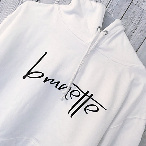 White brunette hoody (medium uk size 12)