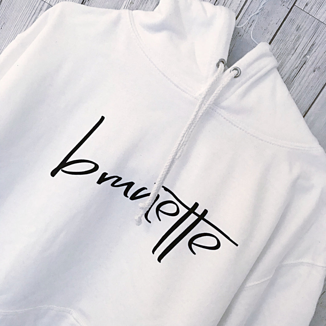 White brunette hoody (medium uk size 12)