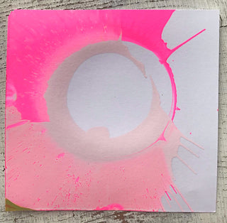 Double pink circle splatter