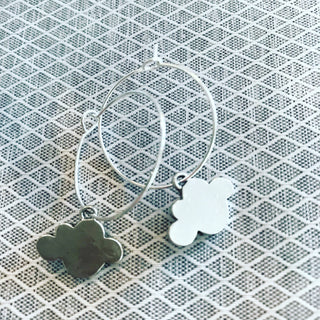 Cloud hoop earrings