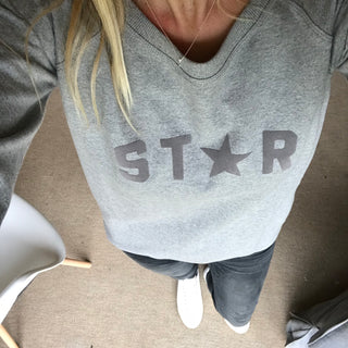 Grey STAR word sweat
