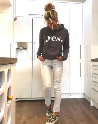 YES charcoal grey hoody