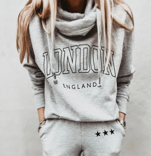 COLLEGE Grey LONDON Hoody