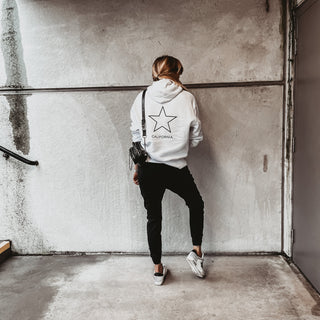Super slouchy white LOS ANGELES hoody *super slouchy fit*