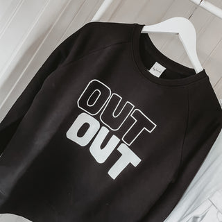 OUT OUT jet black sweatshirt *now half price!*