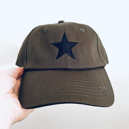 Khaki STAR baseball cap *NEW*