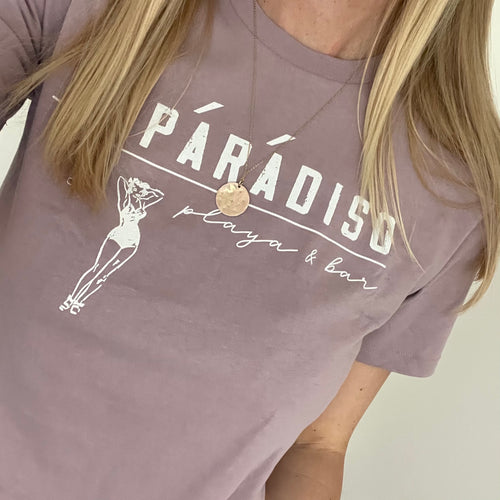 Paradiso lilac vintage tee (sample)