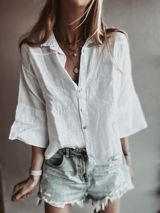 Kos linen white shirt