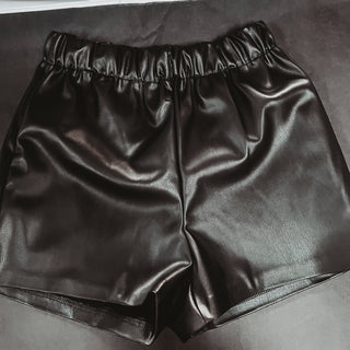 Lucca BLACK faux leather shorts *NEW*